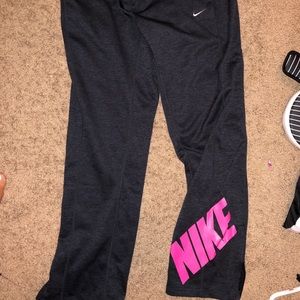 Nike sweat pants, zip up bottom